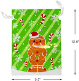 Christmas Drawstring Gift Bags, 36 pcs