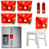 4 Piece Christmas Dining Chair Slipcovers