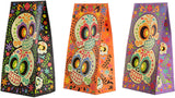 Halloween Day Of The Dead Treat Bags with Stickers, 36 Pcs