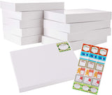 White Paper Shirt Box with Gift Tag - Large, 18 Pack