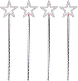 Silver Fairy Star Wand, 12 Packs