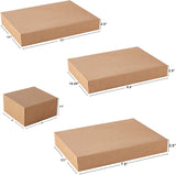 Assorted Size Kraft Paper Gift Wrap Boxes with Gift Tags