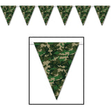 CAMOFLAGE PENNANT BANNER