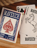 Maverick Standard Playing Cards 12 Pack, Poker Size Standard Index, 12 Decks of Cards (6 Blue and 6 Red)