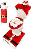 10 Pcs Santa and Snowman Bathroom Decoration