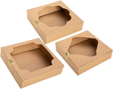 15 Pcs Kraft Bakery Boxes with Stickers