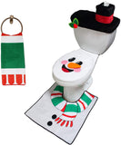 10 Pcs Santa and Snowman Bathroom Decoration