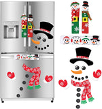 Refrigerator Magnets & 3 Handle Covers - Snowman
