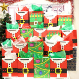 10" Santa Clause Suit Gift Bags, 18 Pcs