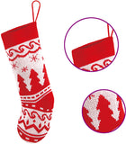 Christmas Stockings Knit Decorations, 6 Pack