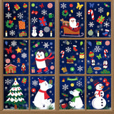 Christmas Characters Window Clings, 300 Pcs