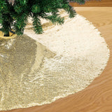 48" Sparkly Sequin Tree Skirt, Gold
