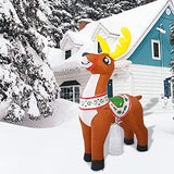 COMIN Christmas Inflatables 5.5FT Reindeer with Bright LED Light Yard Decoration,Christmas Blow Up Yard Decoration,Chirstmas Inflatables Clearance for Xmas Party,Indoor,Outdoor,Garden,Yard Lawn