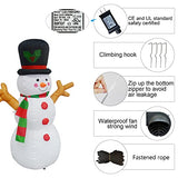 COMIN Christmas Inflatables 5FT Tree Hand Snowman with Bright LED Light Yard Decoration,Christmas Blow Up Yard Decoration,Chirstmas Inflatables Clearance for Xmas Party,Indoor,Outdoor,Garden,Yard Lawn