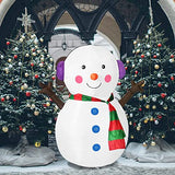 COMIN Christmas Inflatables 4FT Snowman with Bright LED Light Yard Decoration,Christmas Blow Up Yard Decoration,Chirstmas Inflatables Clearance for Xmas Party,Indoor,Outdoor,Garden,Yard Lawn