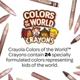 168 Piece Crayola Crayons and Storage Tub Set - Colors of the World Set