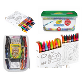 168 Piece Crayola Crayons and Storage Tub Set - Colors of the World Set